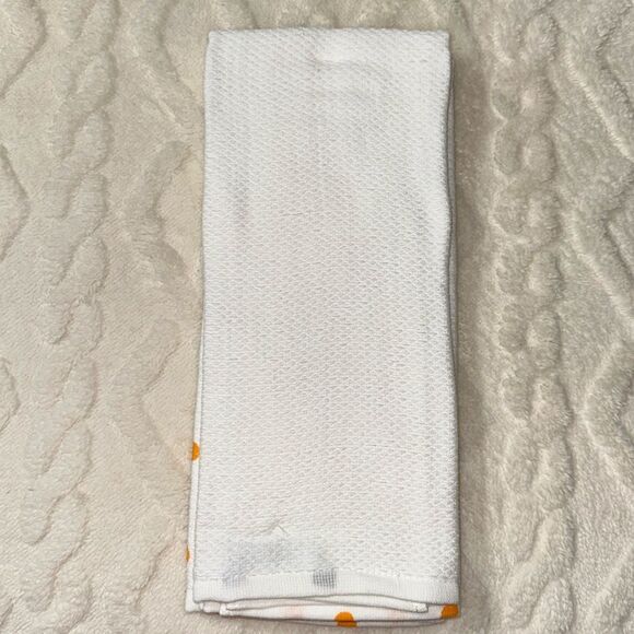 kate spade Cocktail Glass Ice Bubbles Orange Peel White Cotton Kitchen Towels - Picture 2 of 8